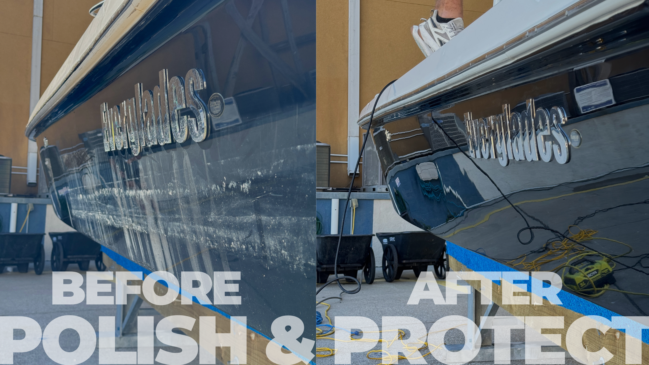Revival Marine Polish Protect before after