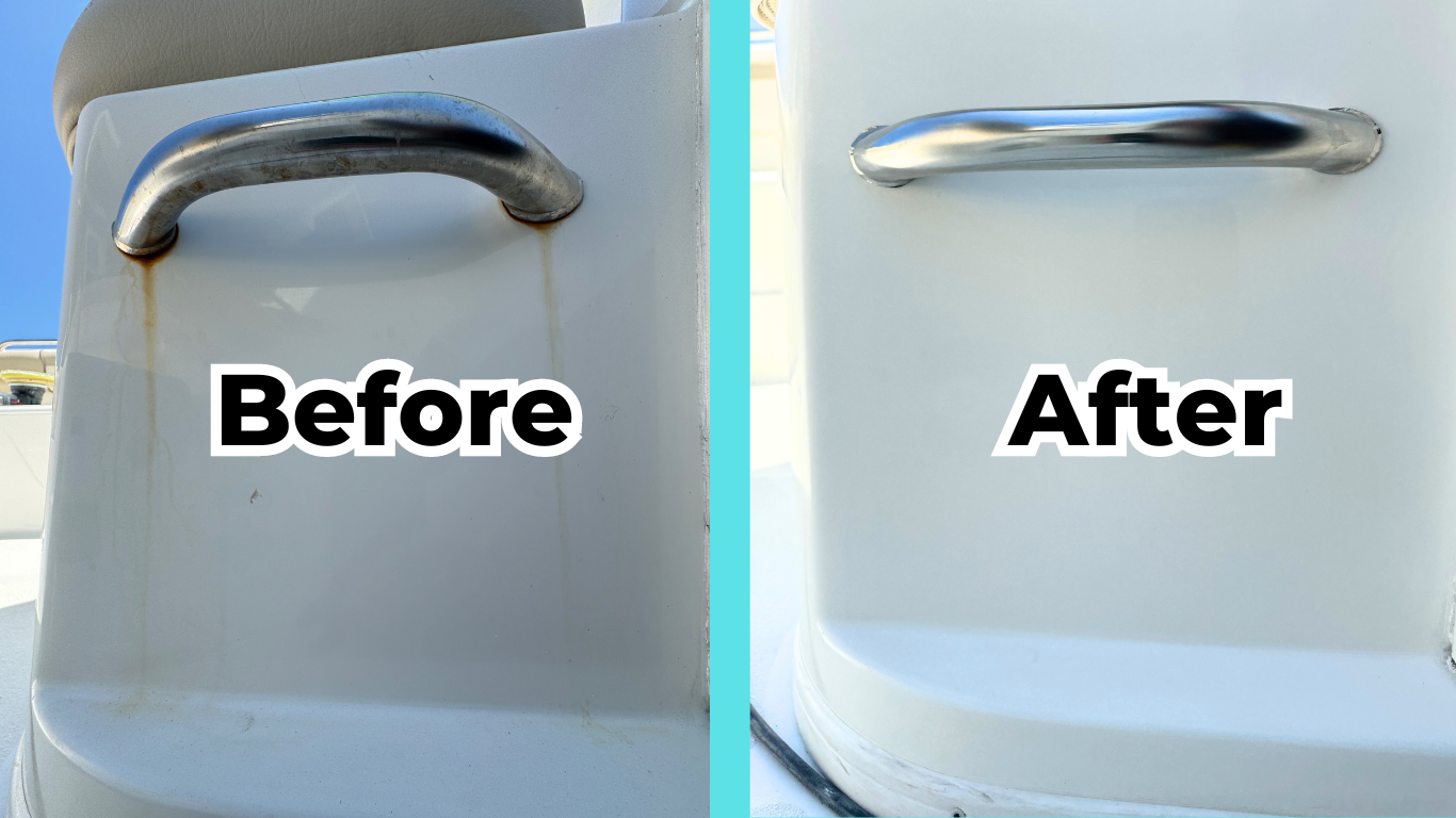 Revival Marine Rust Handle Before After