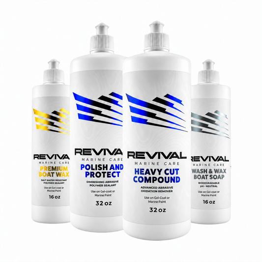 Buff & Shine Kit | Remove Oxidation & Protect 3 Step System. - Revival Marine Care